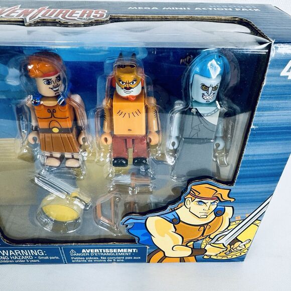 Disney Adventurers Hercules Mega Minis Action Pack 12 Piece Set Store Hades Phil - Picture 3 of 9
